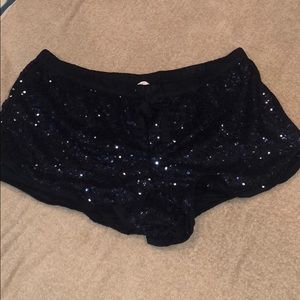 Victoria’s Secret Navy Sequin Sleep Shorts